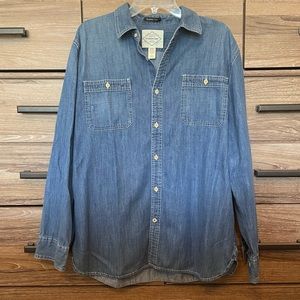 St. John’s Bay Men’s Jean Button Down Shirt